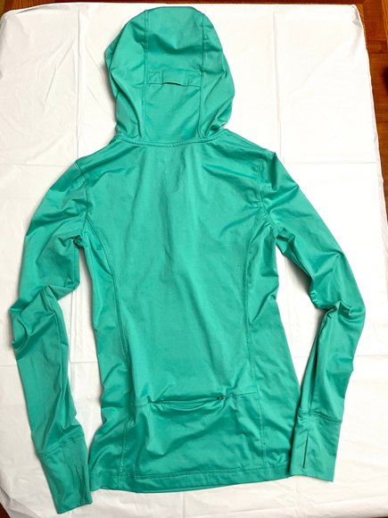 Live Love Dream Green Long Sleeve Hoodie Workout Shirt Size XS - Picture 9 of 11